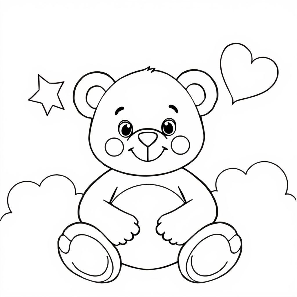 Teddy Bear's Happy Day colored preview