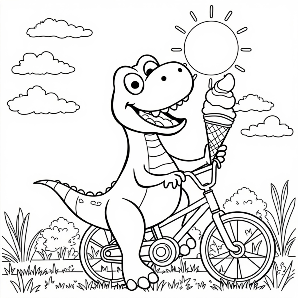 Dino's Sweet Adventure colored preview