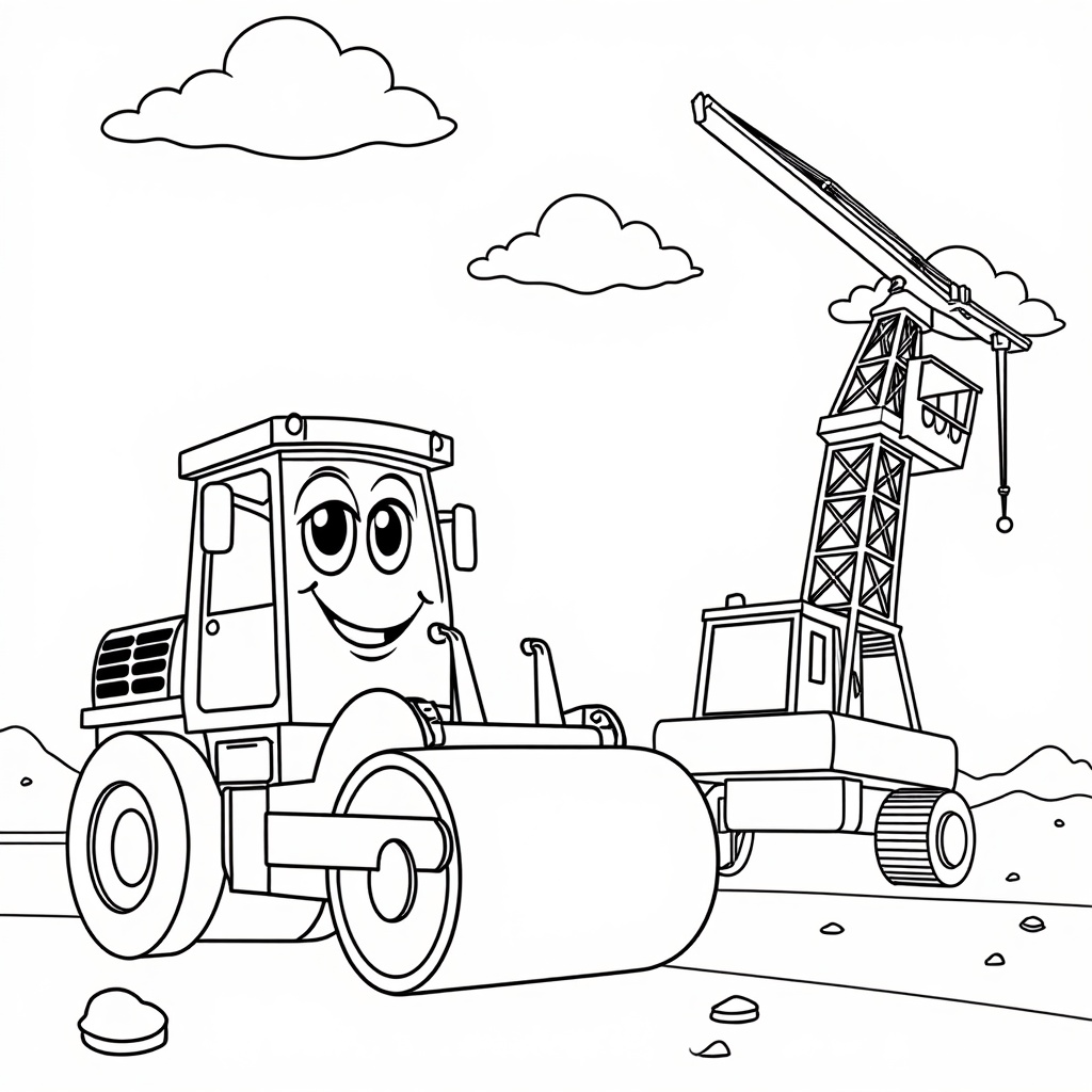 Construction Fun with Friends colored preview