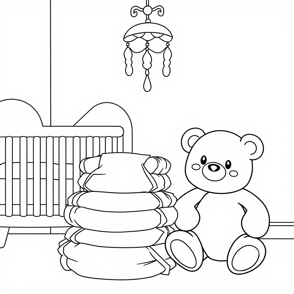 Sweet Nursery Moments colored preview