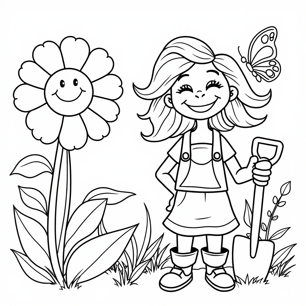 Joyful Gardening Adventures colored preview