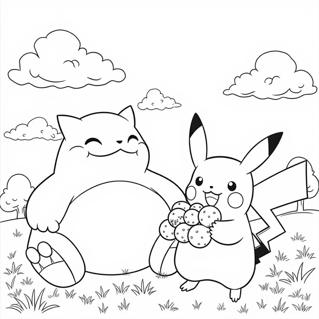 Pikachu's Berry Adventure colored preview