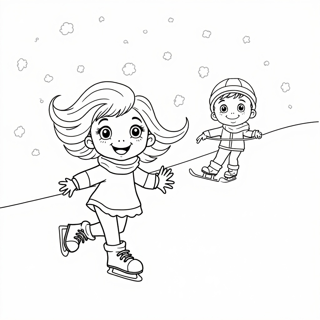 Winter Fun Adventures colored preview