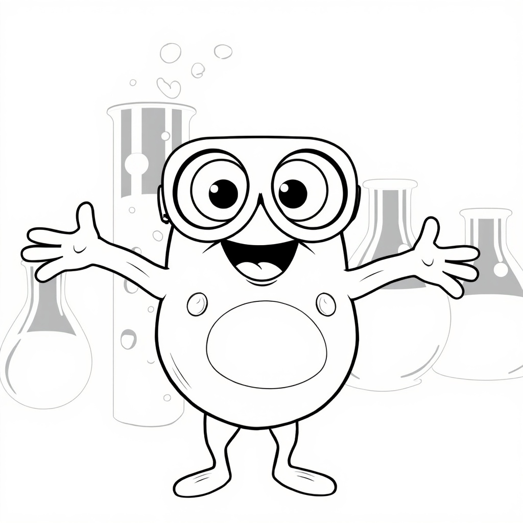 The Joyful Microbe's Science Adventure colored preview