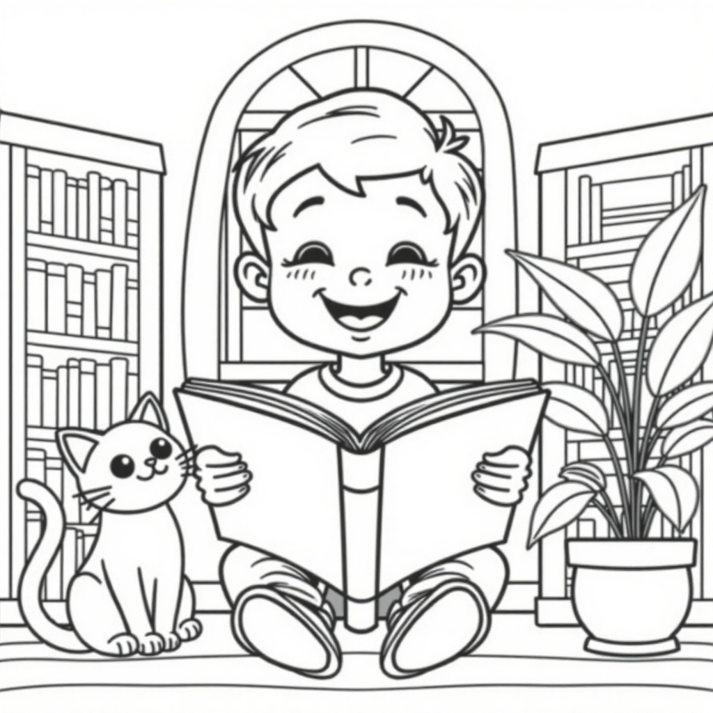 Adventures in the Book Library colored preview