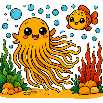 Dancing Seaweed Delight colored preview