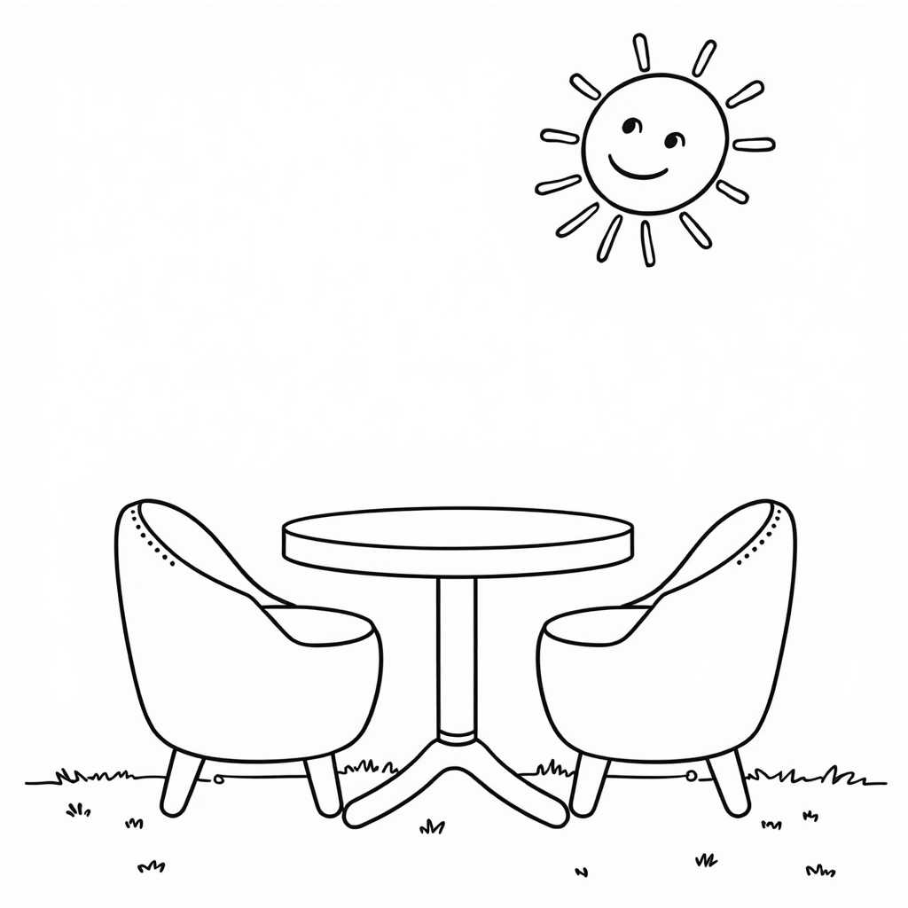 Sunny Meal Time Fun colored preview