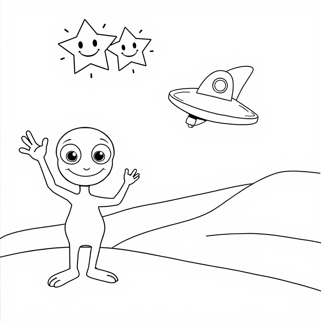 Galactic Friends colored preview