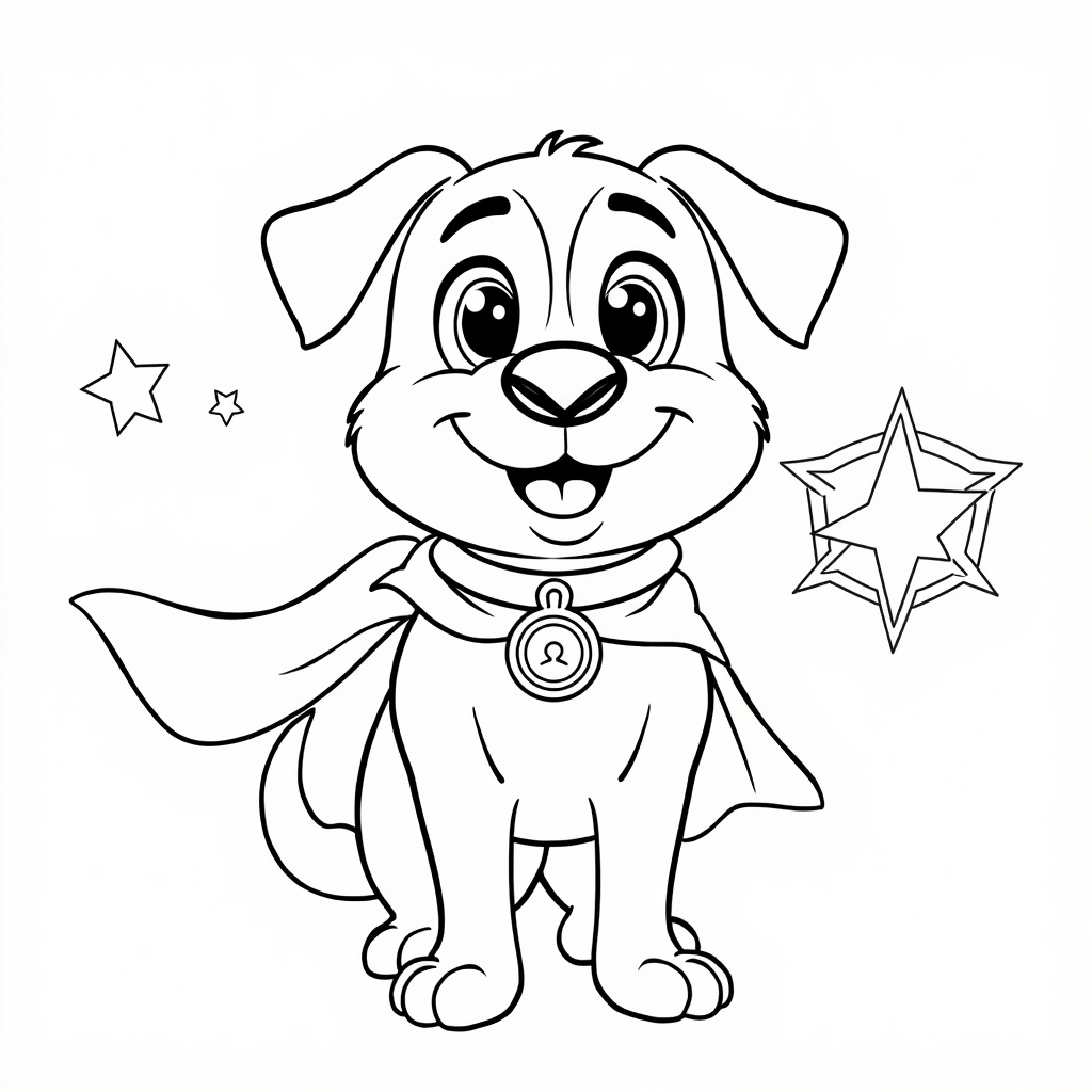 Super Dog's Adventure colored preview