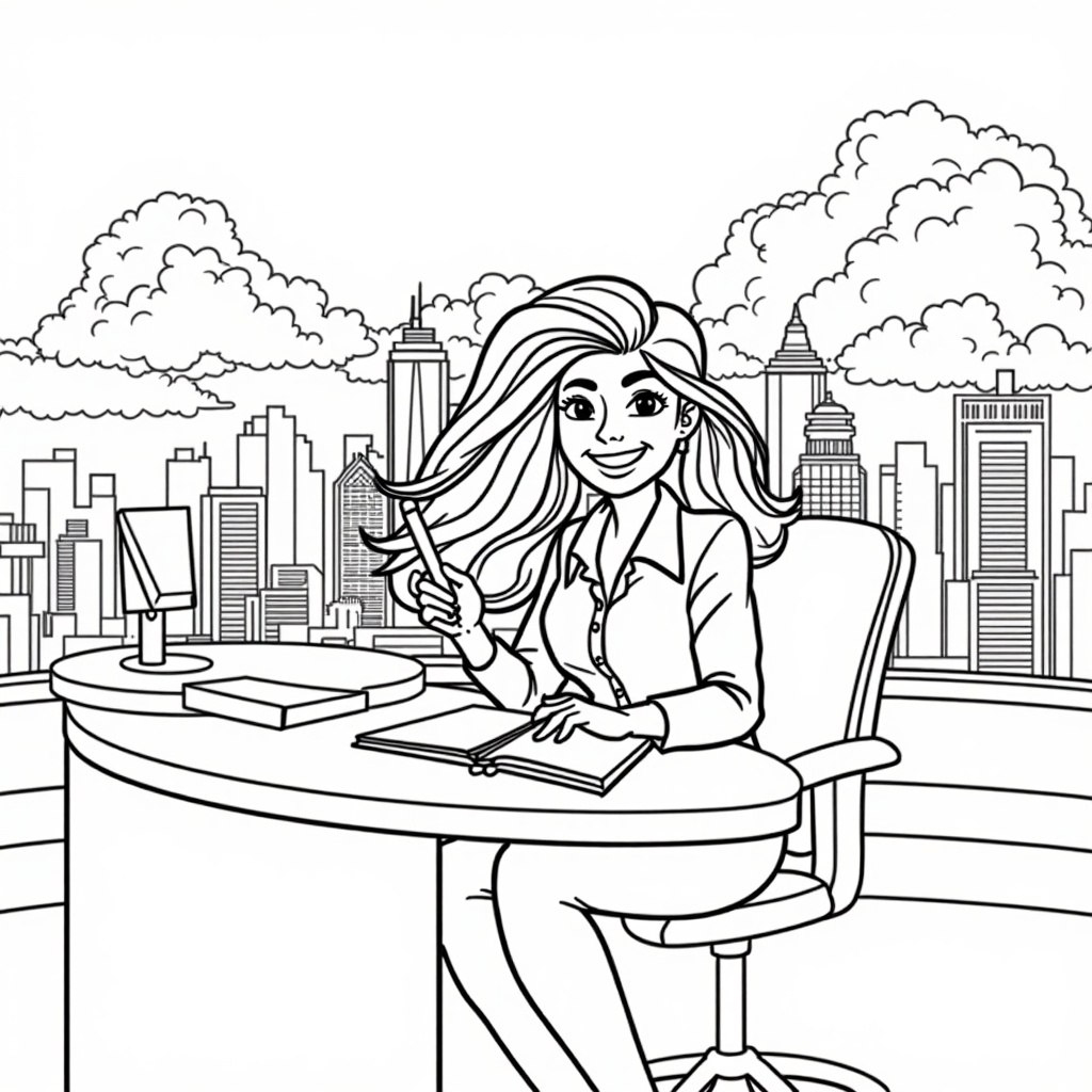 Joyful Journalist Adventure colored preview