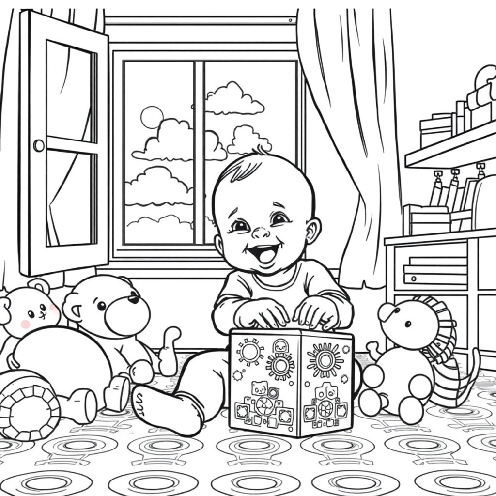 Playful Baby's Discovery Adventure