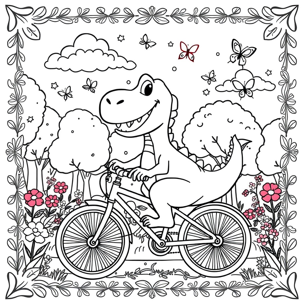 Dino's Joyful Bike Ride