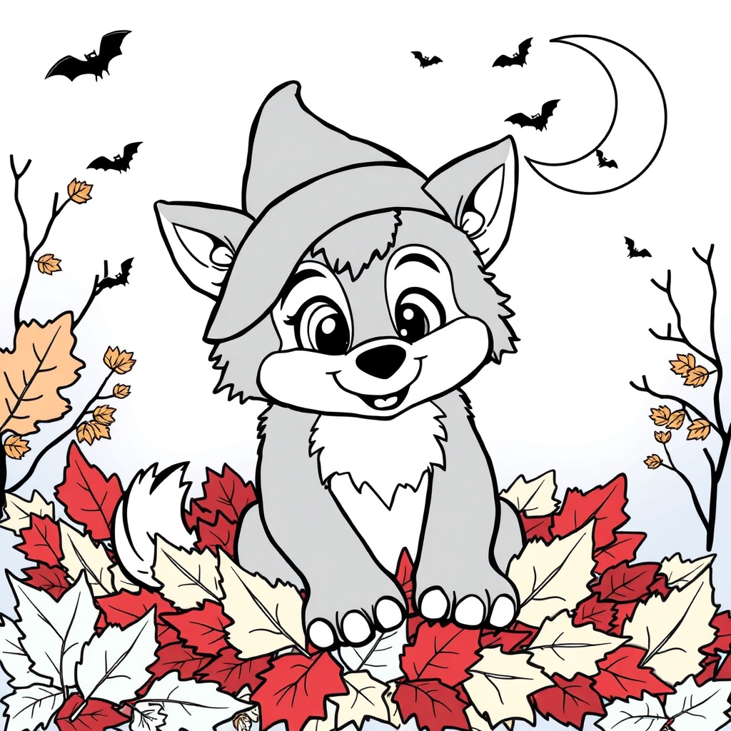 Baby Werewolf's Halloween Fun