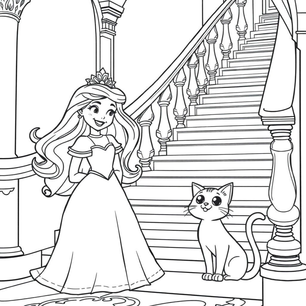 Princess on the Grand Staircase