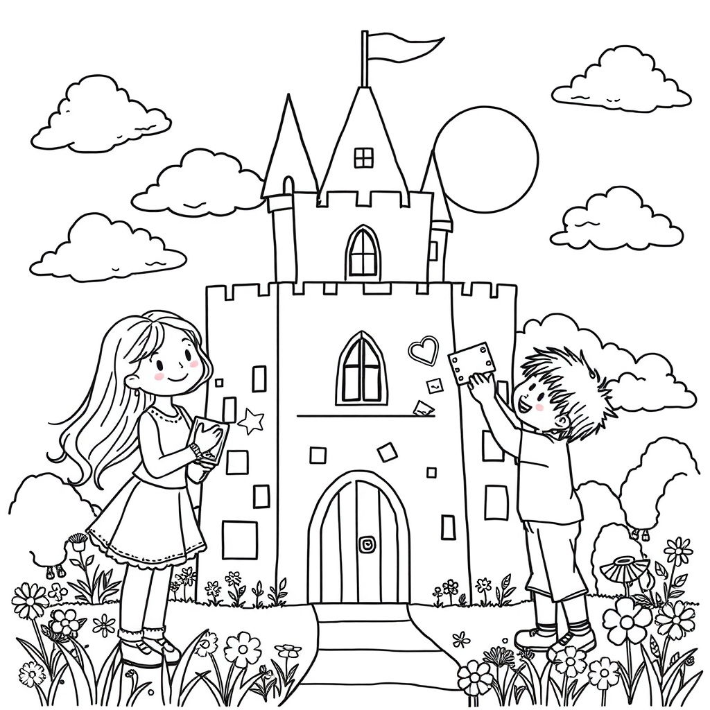 Sticker Fun at the Castle