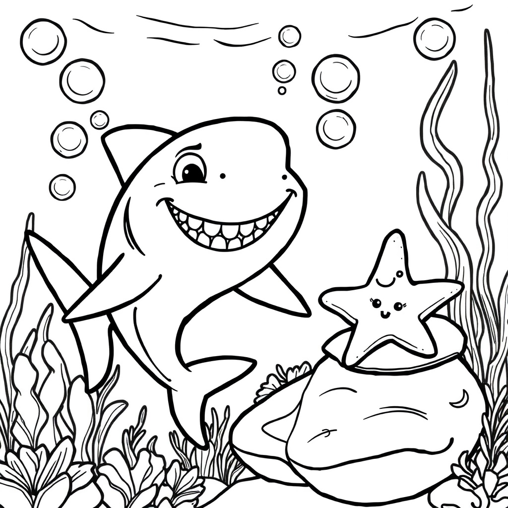 Shark and Starfish Friends