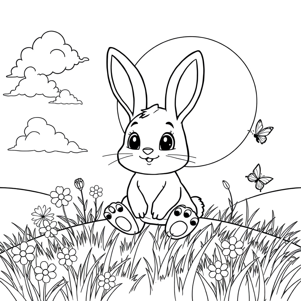 Bunny's Sunset Adventure