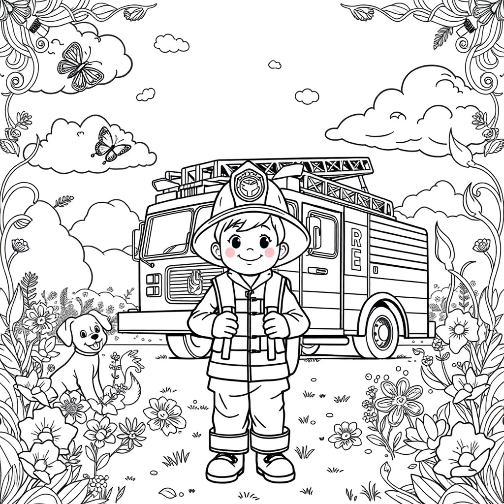 Brave Little Firefighter