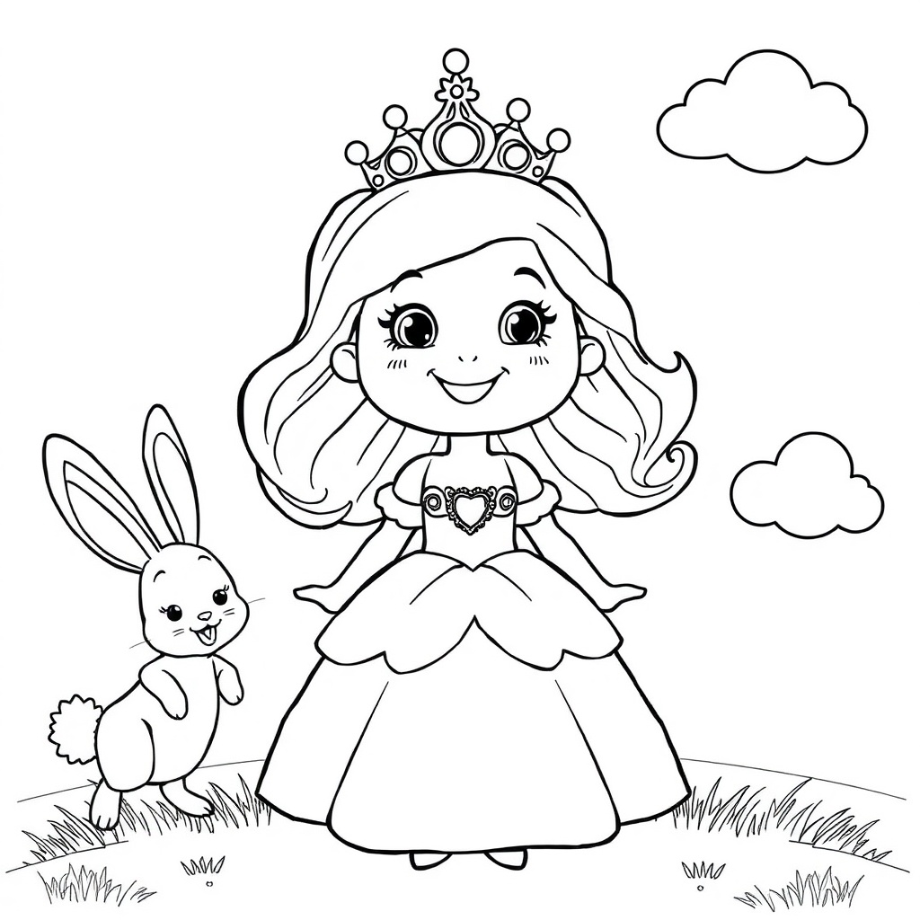 Princess and Her Bunny Friend