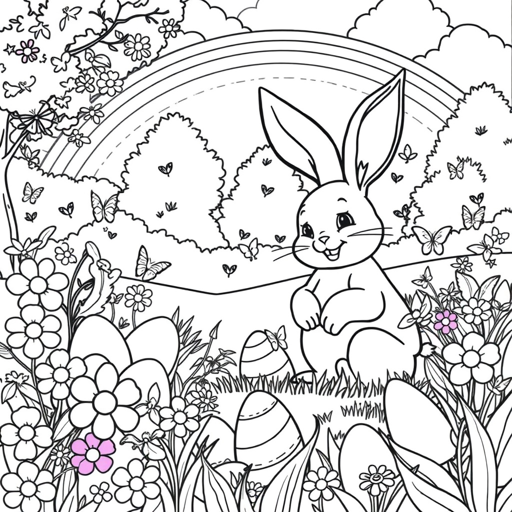 Bunny's Colorful Egg Hunt