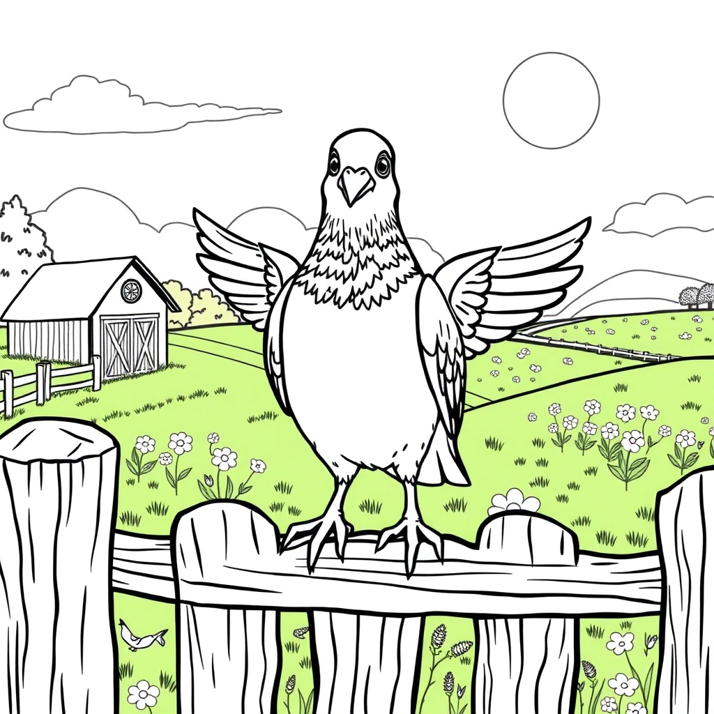 Pigeon on the Farm